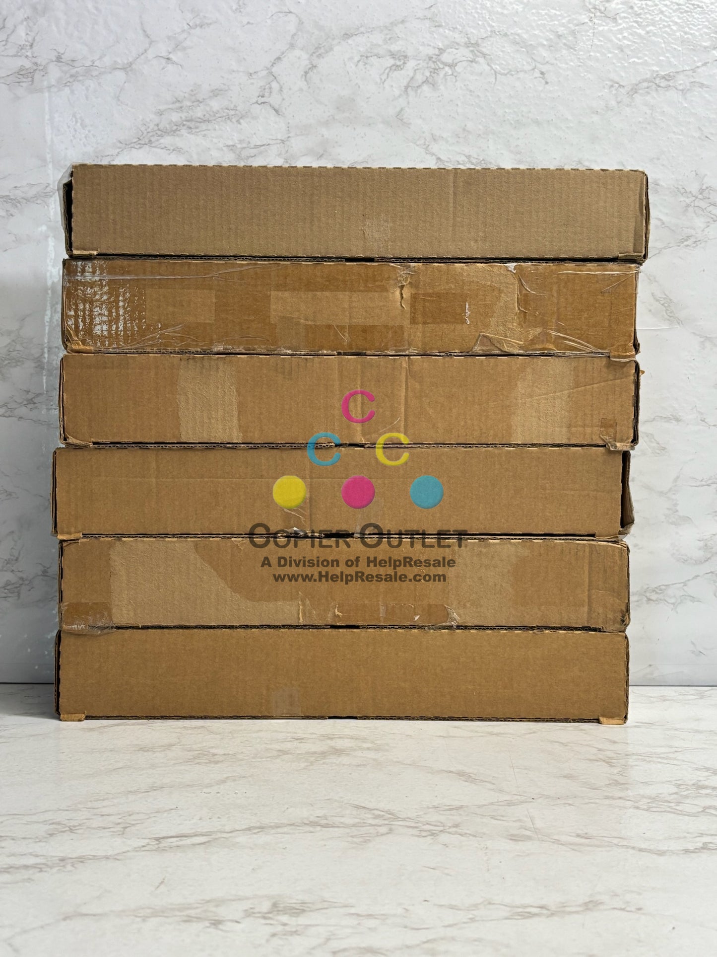 6 Cosmetic Genuine Konica BH C258,C308,C368 CCMMYK Toners TN324 (Plain Boxes)