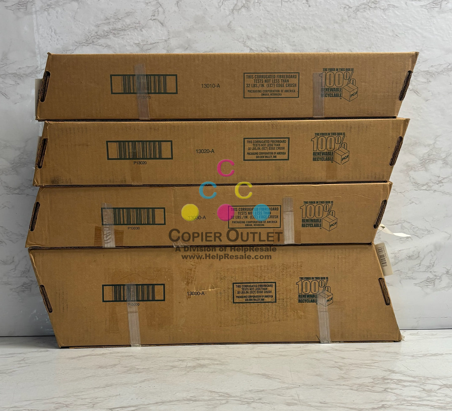 4 Open Genuine Toshiba e-STUDIO 5560C,6560C,6570C CMYK Imaging Cartridge T-FC75U