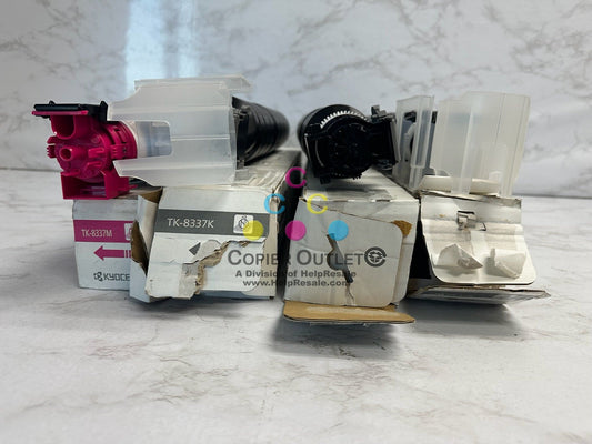 4 New Open OEM Kyocera TASKalfa 3252ci, 3253ci,CS3252ci, CS3253ci MKKK TK-8337 Toners