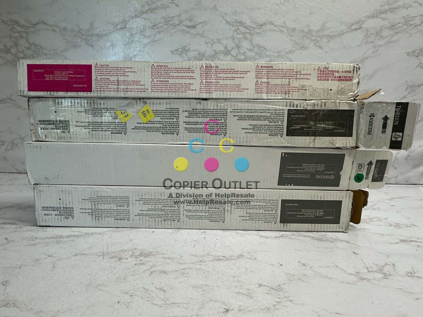 4 New Open OEM Kyocera TASKalfa 3252ci, 3253ci,CS3252ci, CS3253ci MKKK TK-8337 Toners