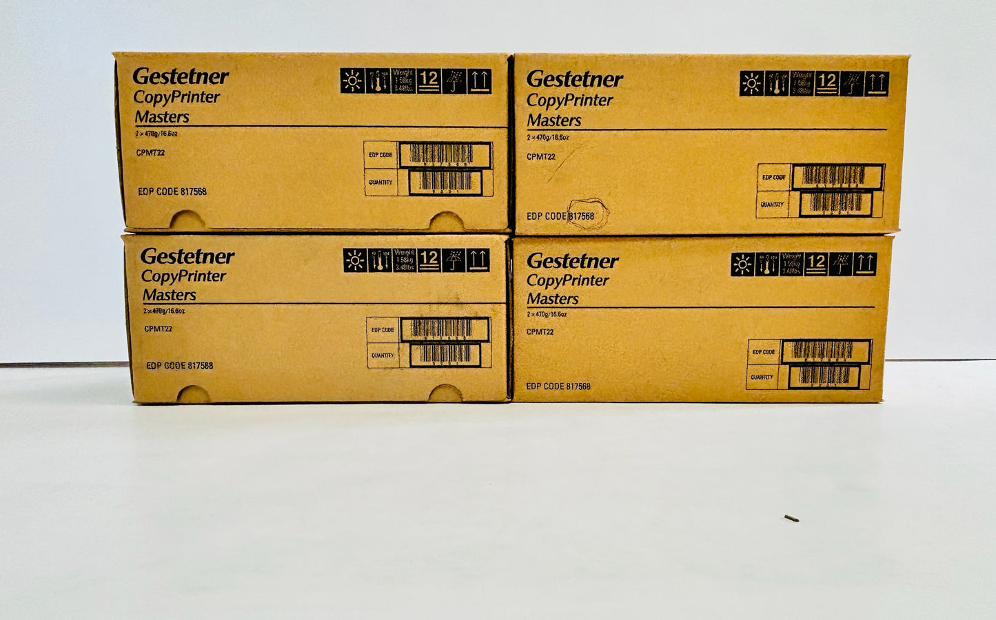 4 Genuine Gestetner CP5306, CP5308L Master Rolls CPMT22, 89893 (8 rolls total)