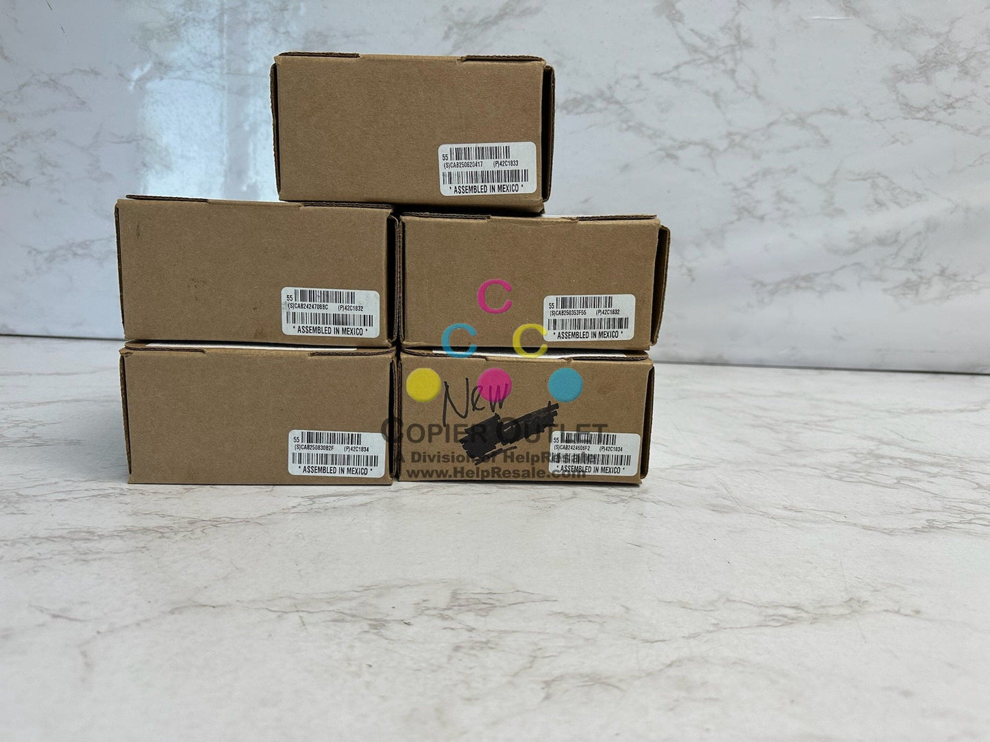 5 New Genuine Sharp MX-C357F,MX-C407P CCMYY MX-C35T  Toners