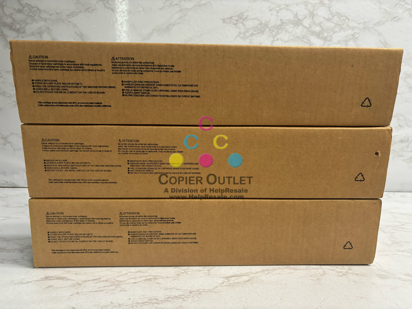 3 New Genuine Toshiba eStudio 2505AC,3005AC MYK Toners T-FC505U (No Cyan)