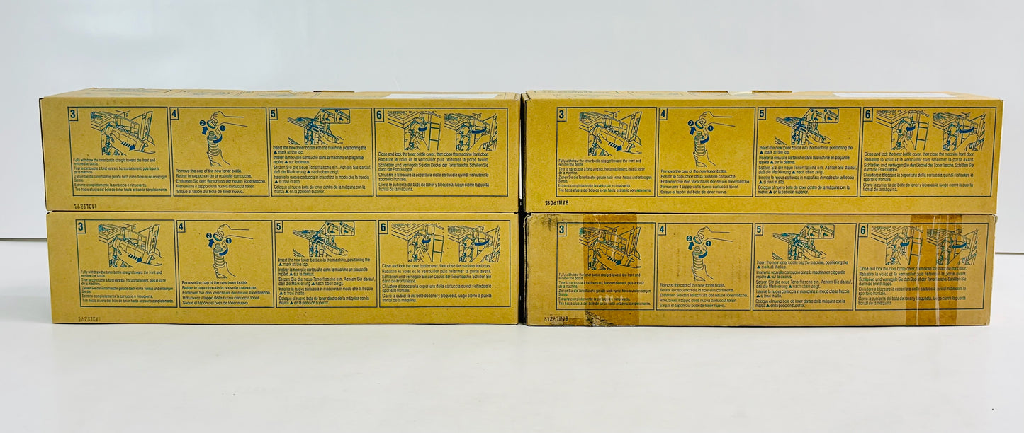 4 Genuine Konica Pro C500 Cyan & Magenta Toners TN-510 CCMM, TN510C, TN510M