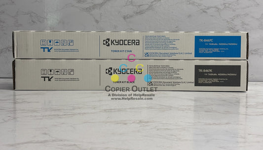 2 OEM Kyocera TASKalfa MZ2501ci CK High Yield Toner TK-8467(No Magenta & Yellow)