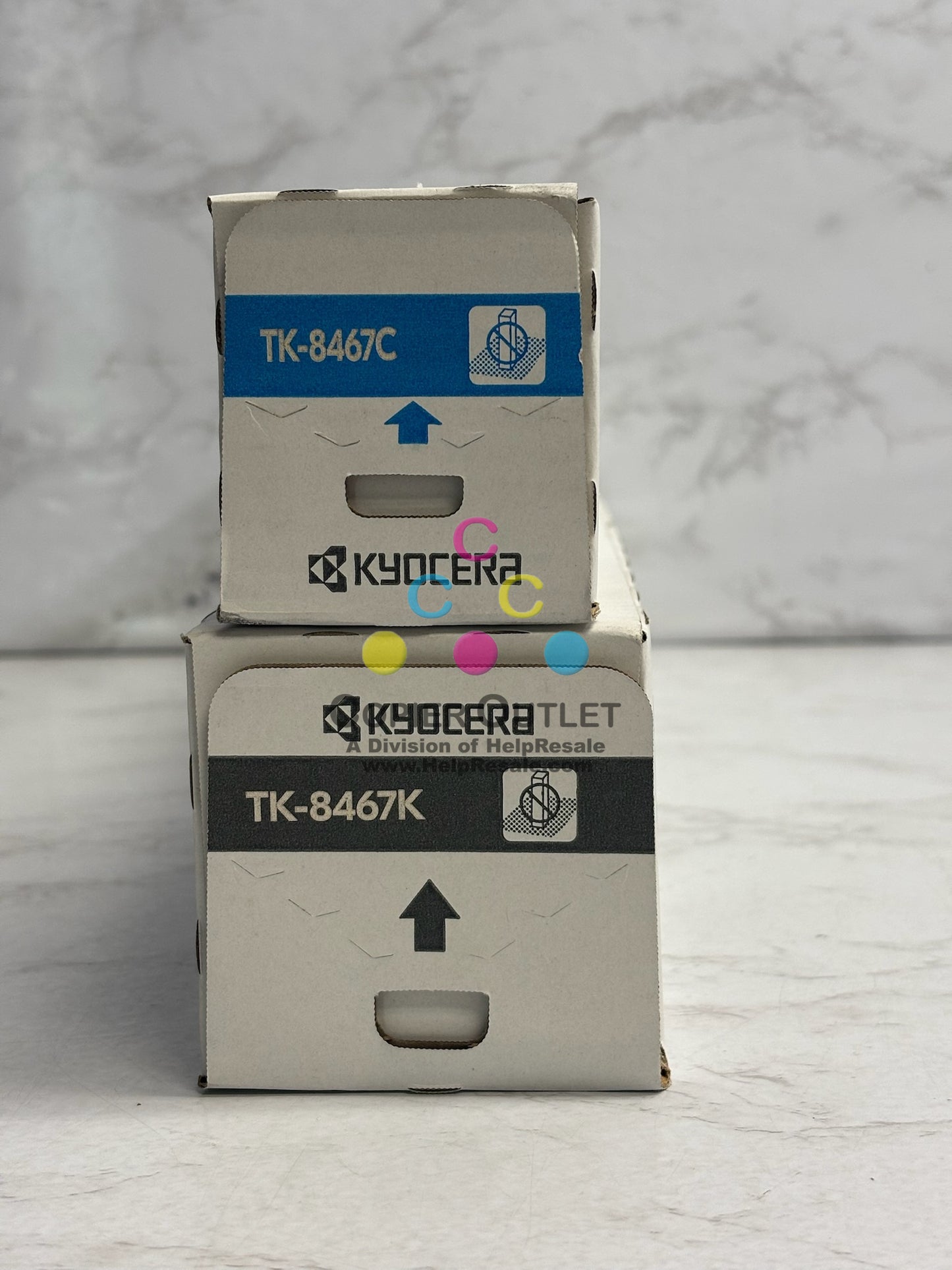 2 OEM Kyocera TASKalfa MZ2501ci CK High Yield Toner TK-8467(No Magenta & Yellow)