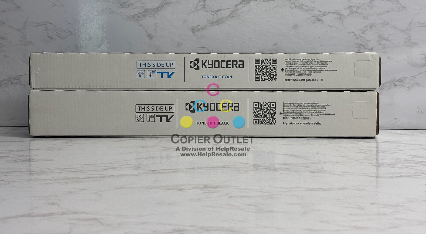 2 OEM Kyocera TASKalfa MZ2501ci CK High Yield Toner TK-8467(No Magenta & Yellow)