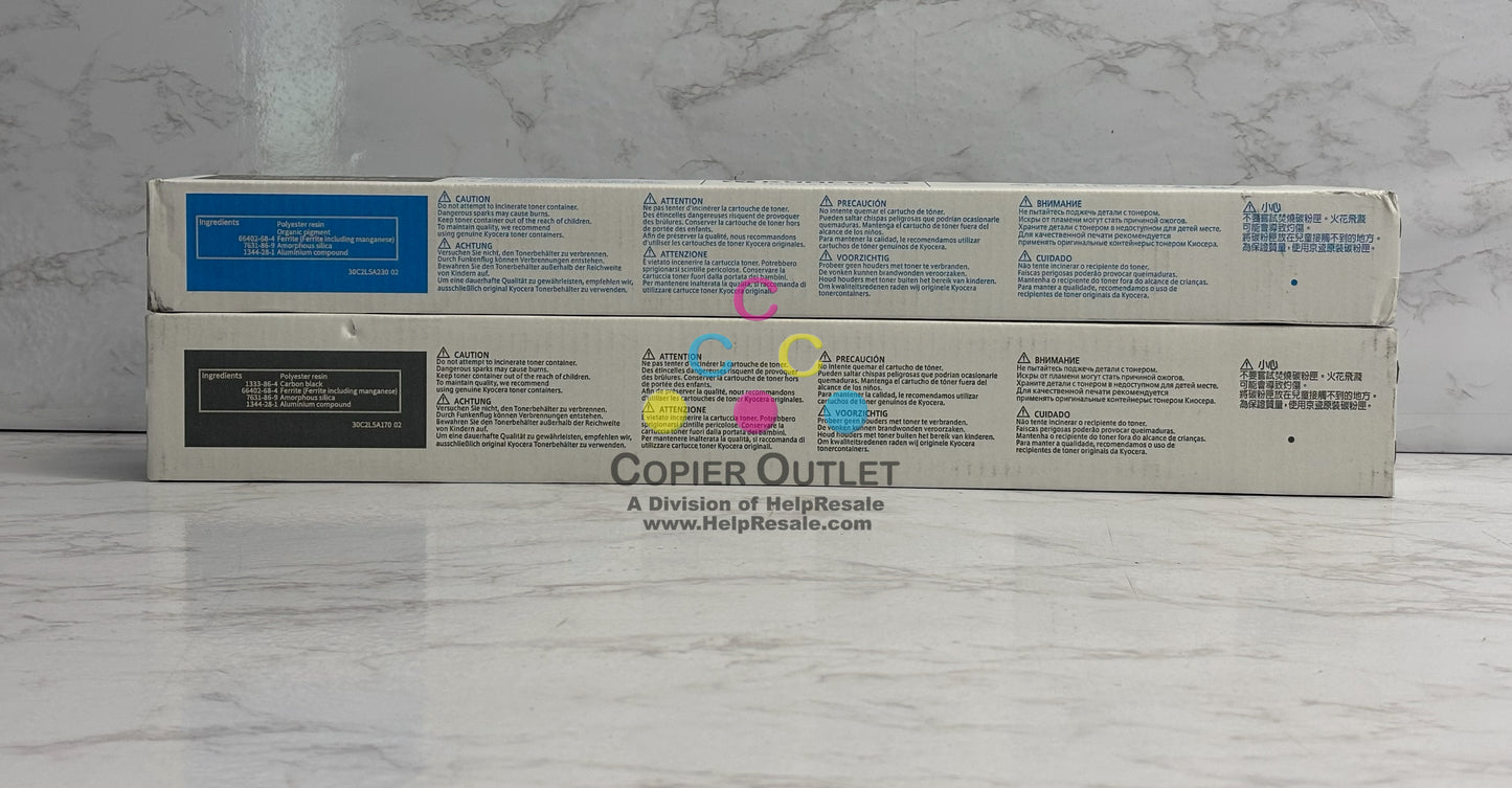 2 OEM Kyocera TASKalfa MZ2501ci CK High Yield Toner TK-8467(No Magenta & Yellow)