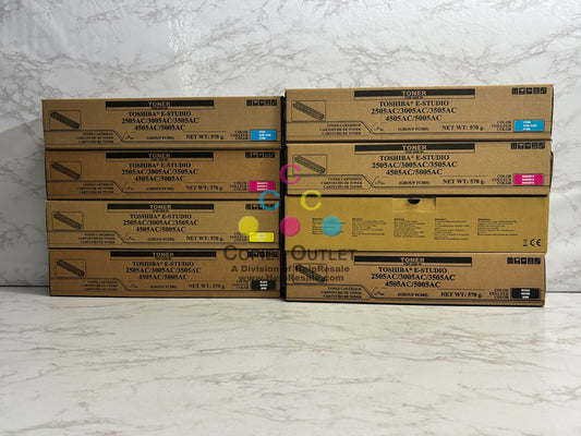 8 Compatible Toshiba e-studio 2505AC,3005AC CCMMYYKK Toners T-FC505U