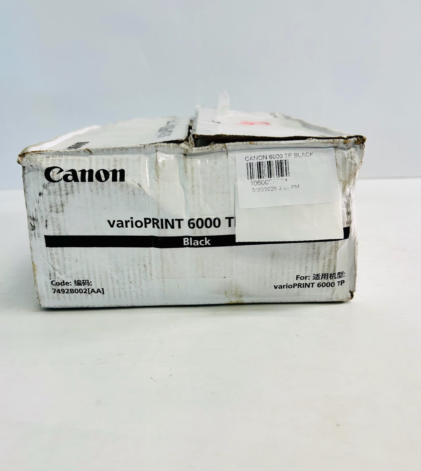 Partially Open OEM Canon varioPRINT 6000TP Black Toner 7492B002AA (2 Toner/box)