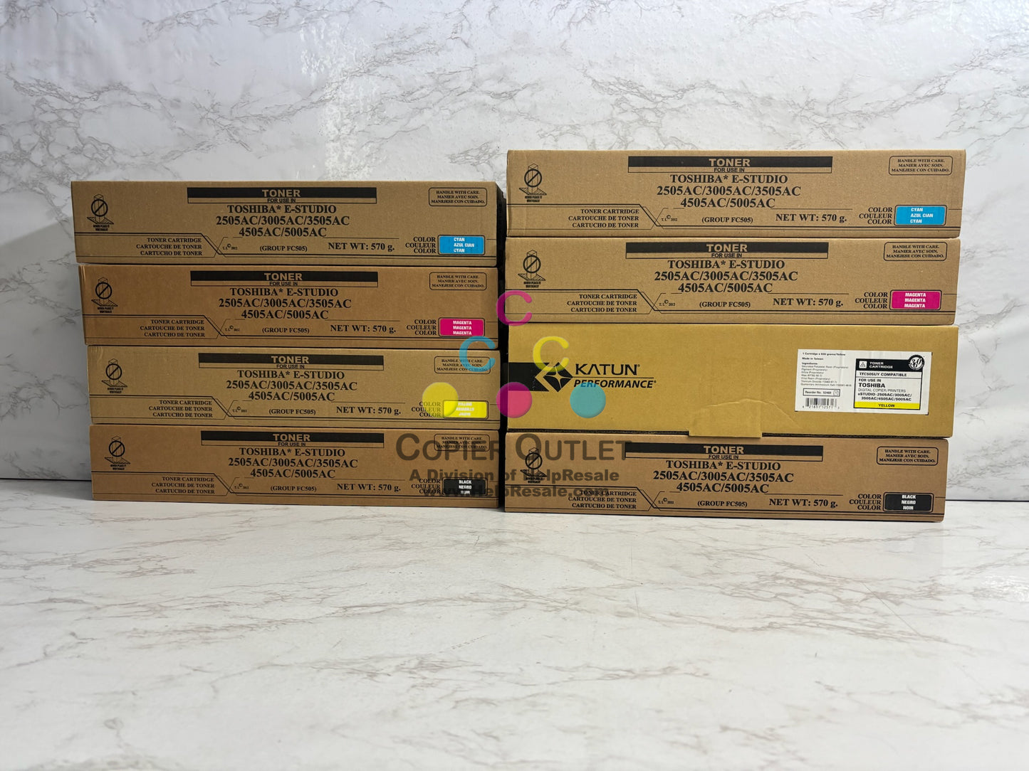 8 Compatible Toshiba e-studio 2505AC,3005AC CCMMYYKK Toners T-FC505U