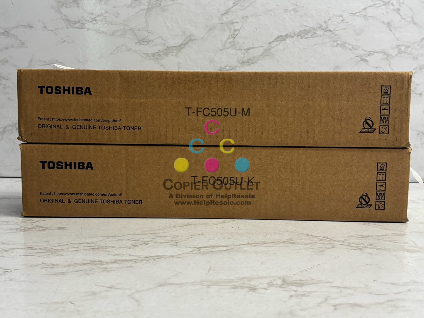 2 Genuine Toshiba e-studio 2505AC,3005AC MK Toner T-FC505U (No Cyan & Yellow)