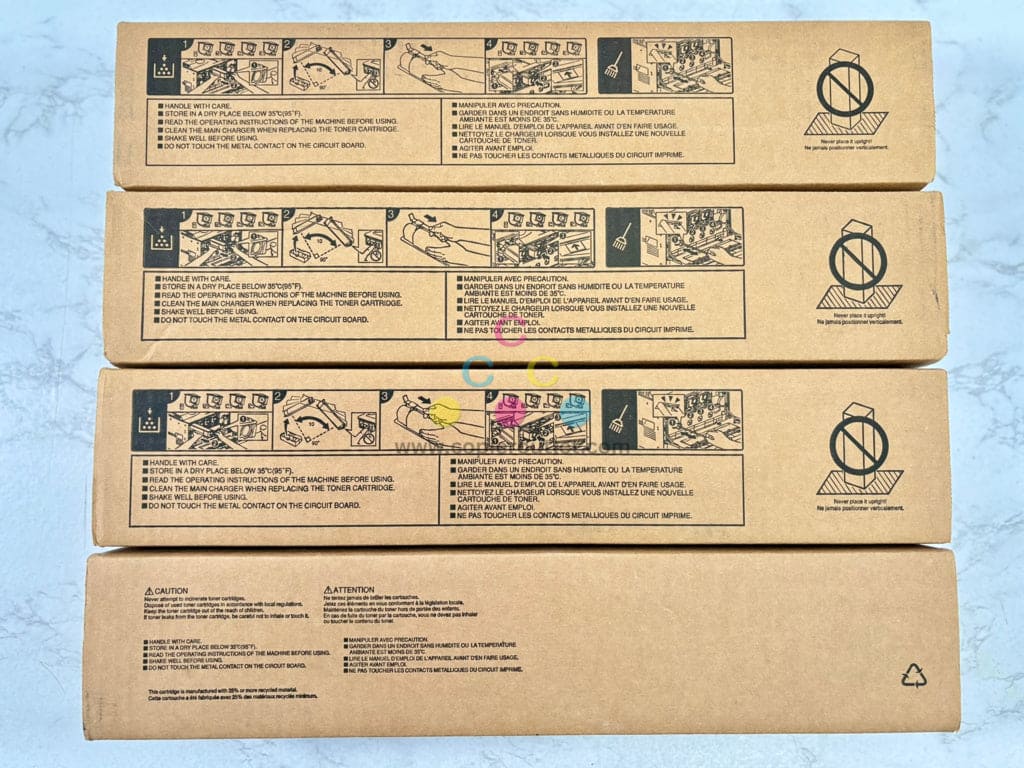 4 New OEM Toshiba eSTUDIO 2010AC,2510AC T-FC210U CMYY Toners