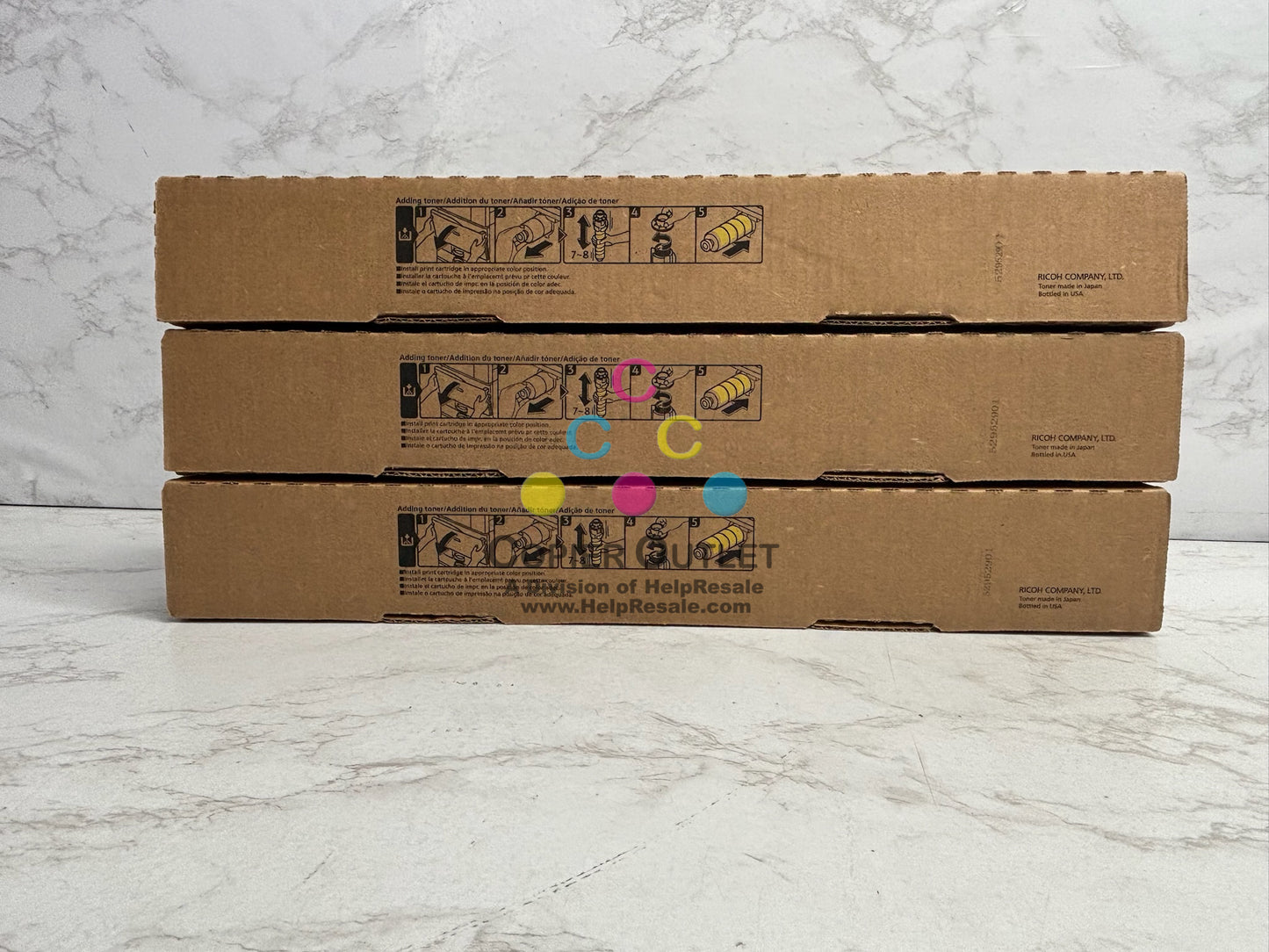3 Genuine Ricoh IM C3010,C3510 Yellow Toners 842551 (No Cyan, Magenta & Black)
