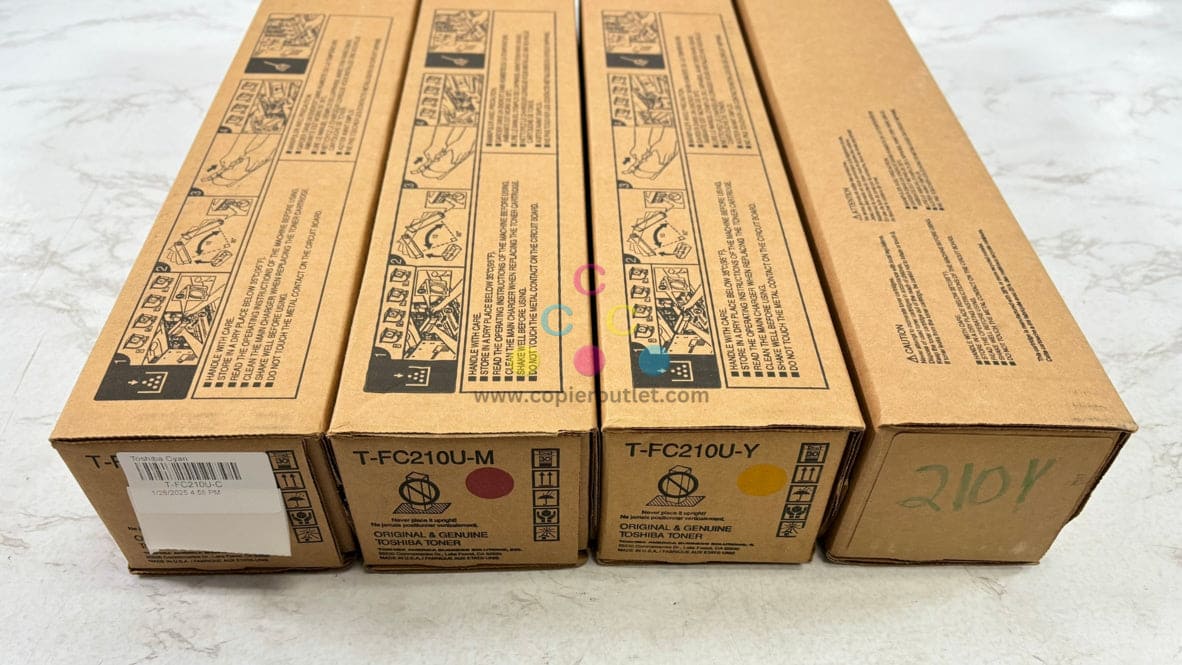 4 New OEM Toshiba eSTUDIO 2010AC,2510AC T-FC210U CMYY Toners