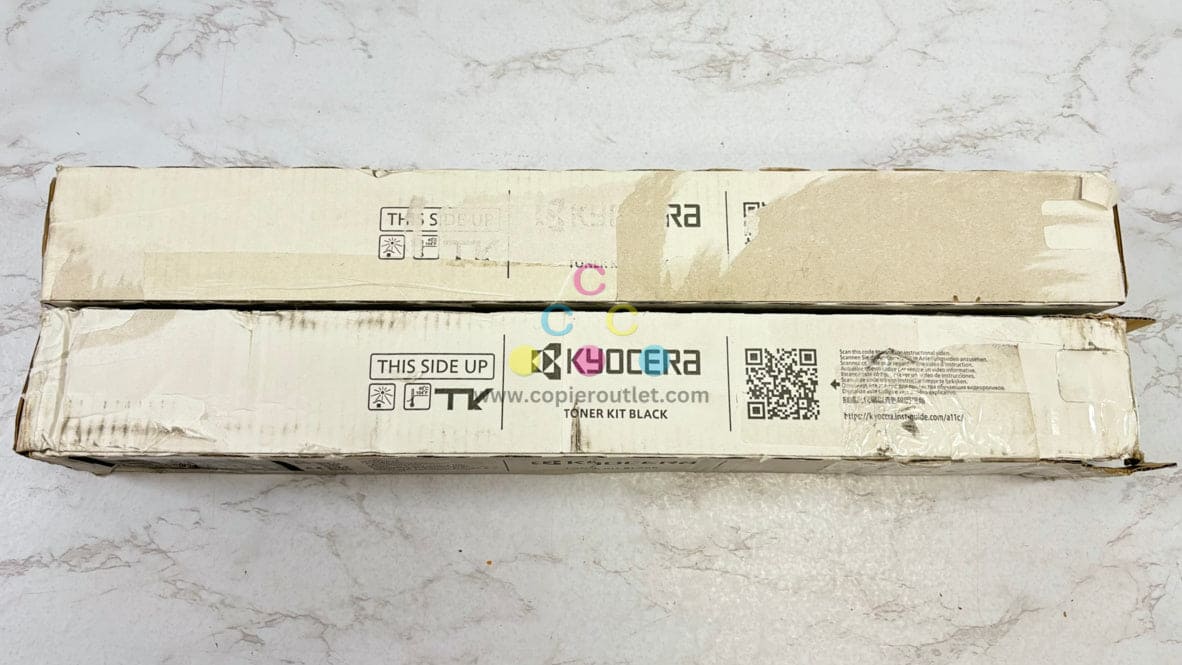 2 OEM Kyocera TASKalfa 2554ci TK-8367K Black Toners  (1 New & 1 Open)