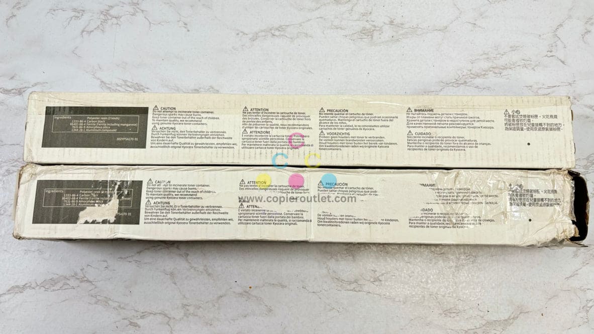 2 OEM Kyocera TASKalfa 2554ci TK-8367K Black Toners  (1 New & 1 Open)