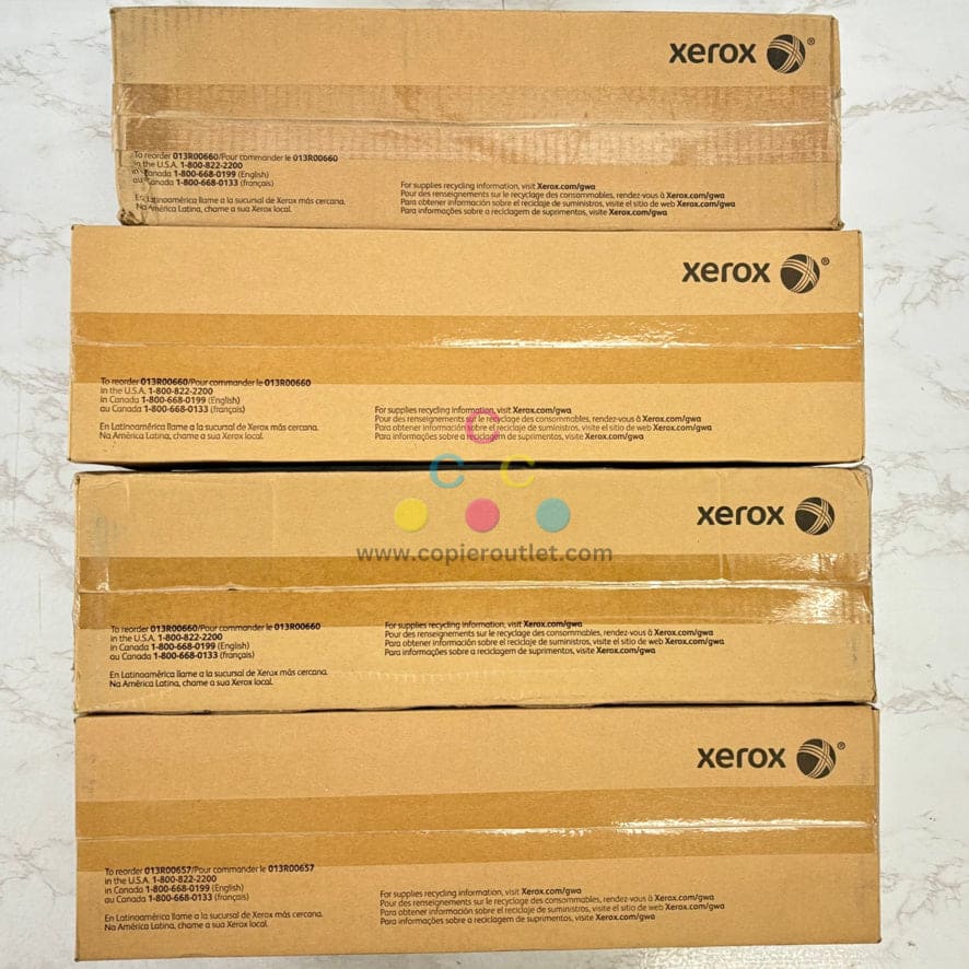 4 OEM Xerox WC 7120,7125,7220,7225 CCCK Drums 013R00657 & 013R00660