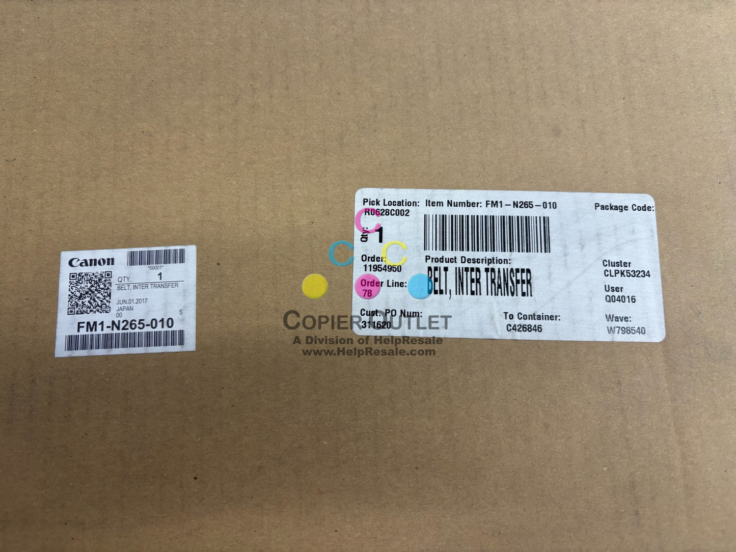 Genuine Canon iR ADV C5535i,C5540i,C5550i Belt Inter Transfer FM1-N265-010
