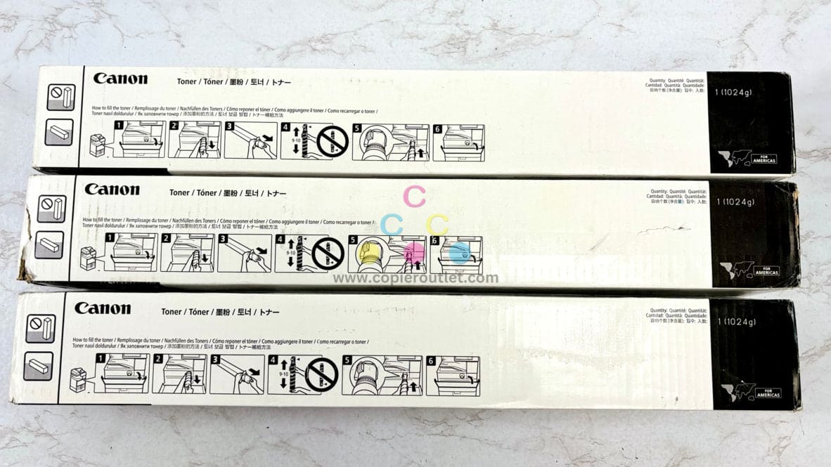 3 OEM Canon imageRUNNER ADVDX 6855i,6860i,6870i Black Toners GPR-63K 4766C003AA