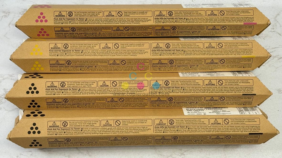 4 OEM Xante Impressia Digi Multi-Media Press MYKK Toners 200-100321,10022,10023