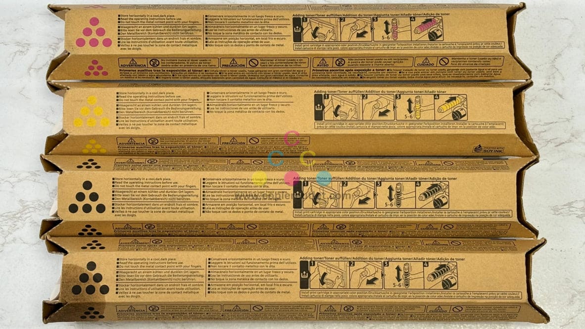 4 OEM Xante Impressia Digi Multi-Media Press MYKK Toners 200-100321,10022,10023