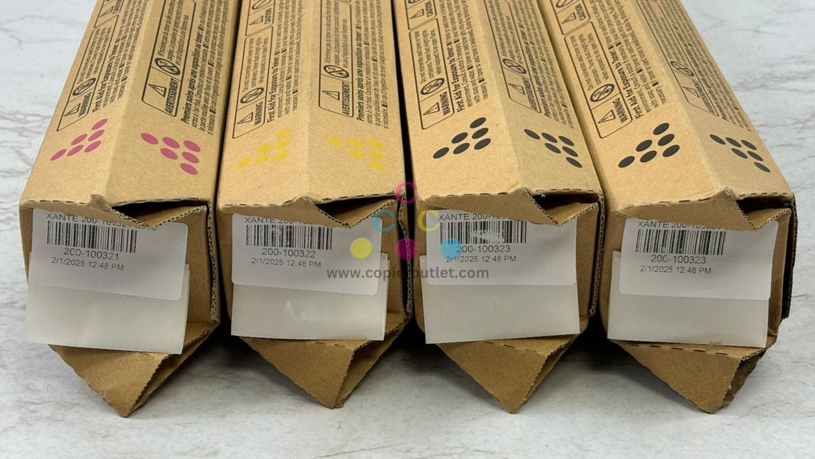 4 OEM Xante Impressia Digi Multi-Media Press MYKK Toners 200-100321,10022,10023