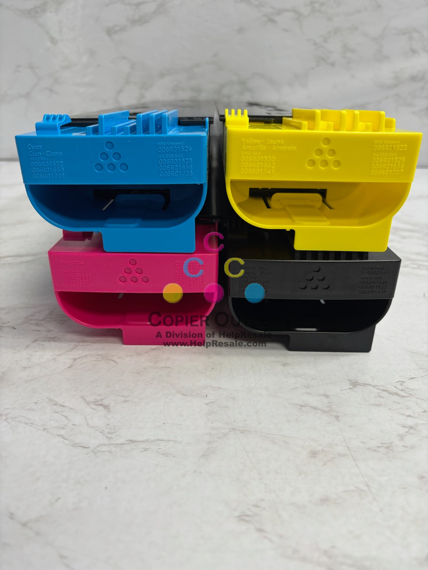 4 New Genuine Xerox Color C60, C70 CMYK Toner 006R01655,56,57,58