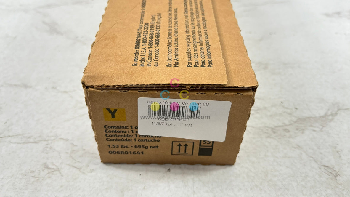 OEM Xerox Versant 80 180 280 Press Yellow Toner 006R01641 Same Day Shipping