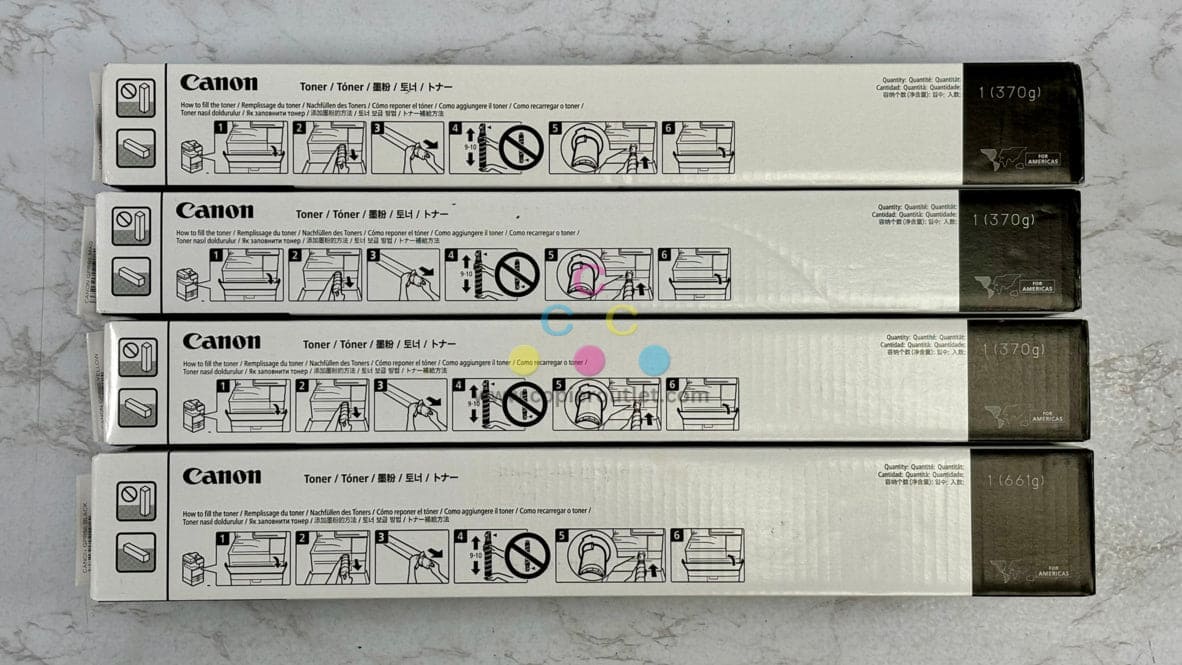 4 OEM Canon iR C3926,C3930,C3935,C3326 GPR-66 CMYK Toners (GPR66)