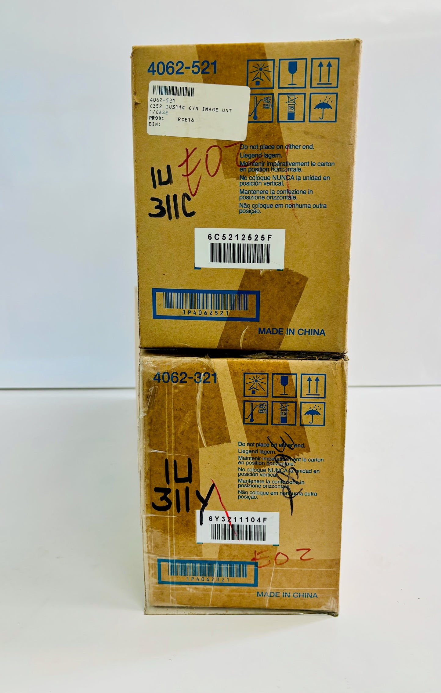 2 Genuine Konica Minolta C300,C352P Cyan & Yellow Imaging Units IU311C, IU311Y
