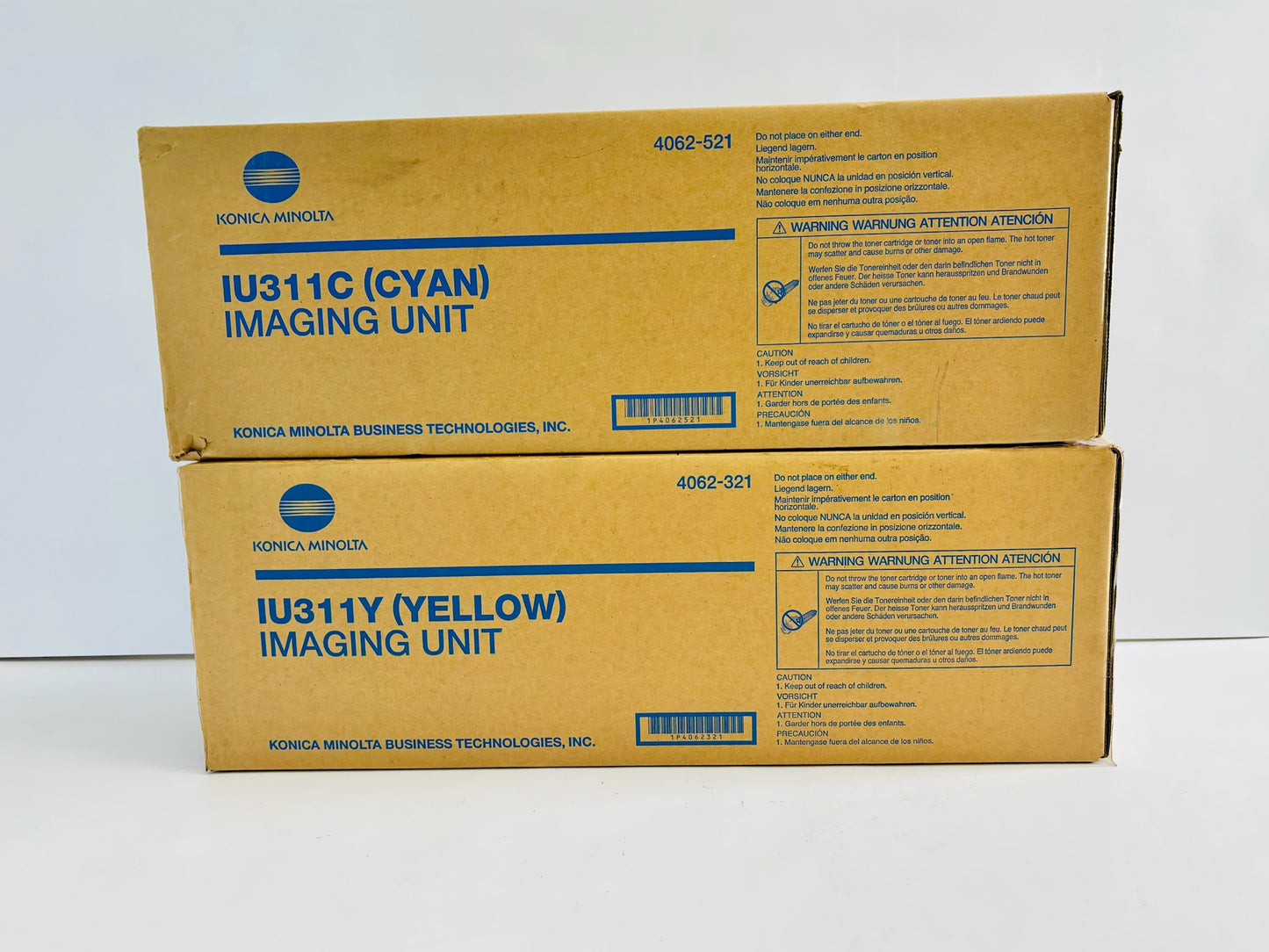 2 Genuine Konica Minolta C300,C352P Cyan & Yellow Imaging Units IU311C, IU311Y