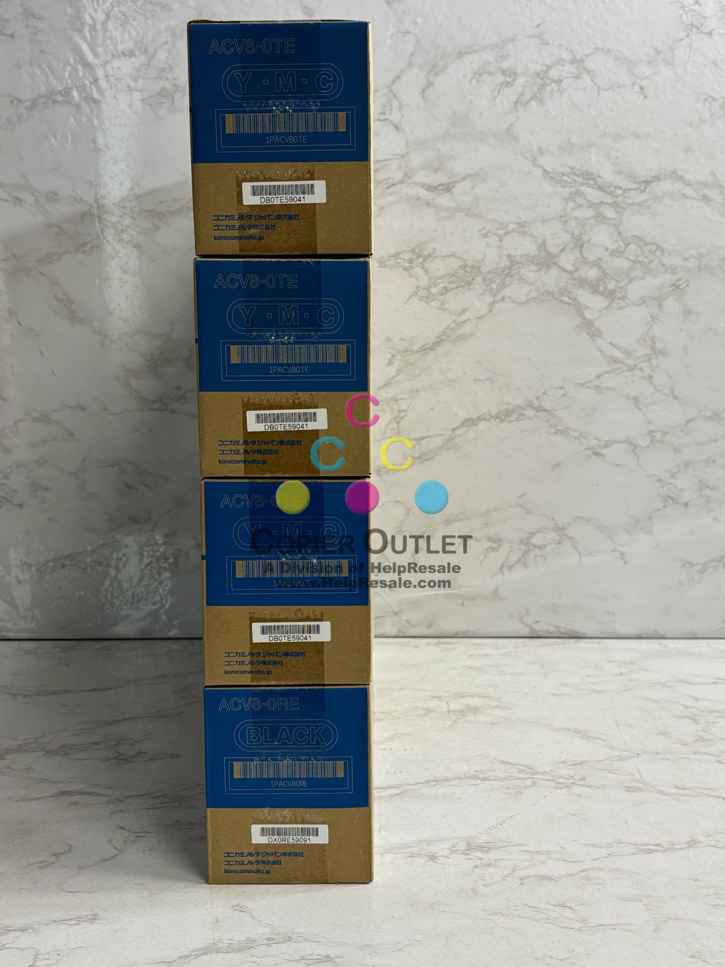 4 OEM Konica Minolta BH C450i, C550i, C650i, C750i Color & Black Drum DR618