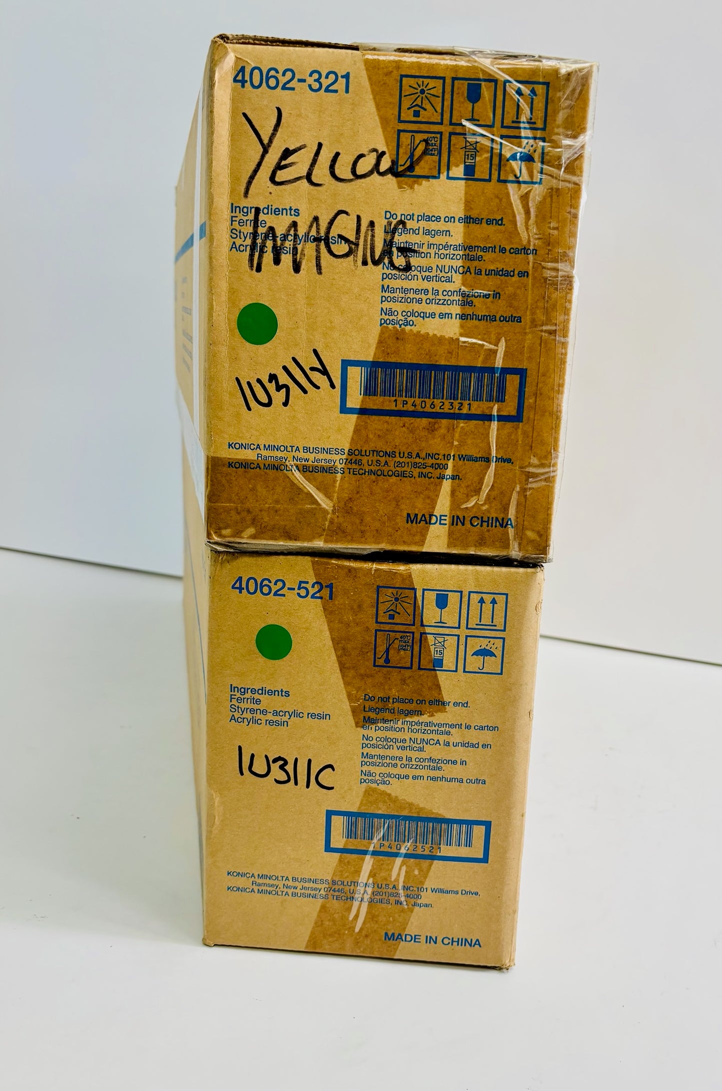 2 Genuine Konica Minolta C300,C352P Cyan & Yellow Imaging Units IU311C, IU311Y
