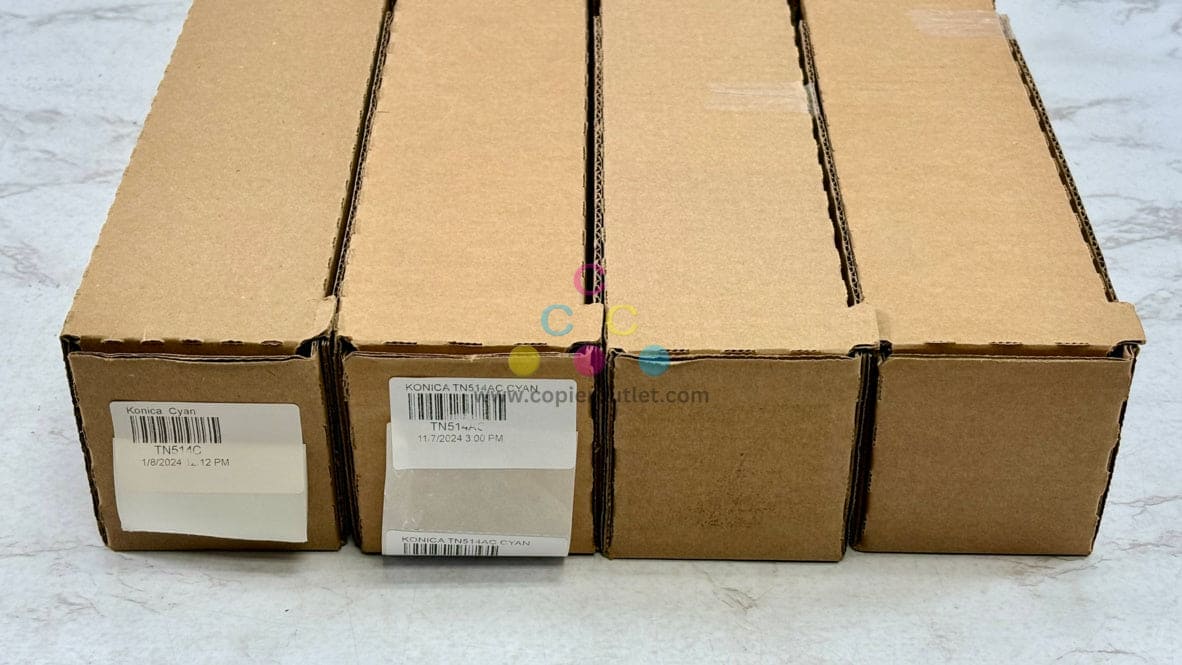 4 OEM Konica Minolta bizhub C458,C558,C658 TN514CCMM Toners (TN514AC, TN514AM)