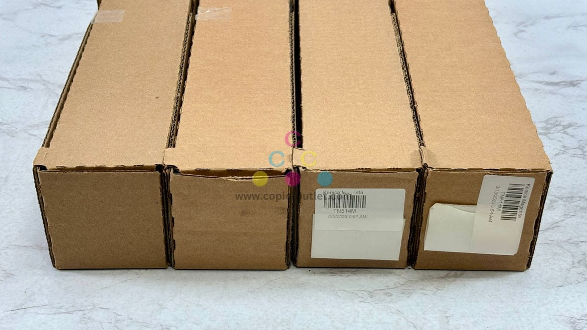 4 OEM Konica Minolta bizhub C458,C558,C658 TN514CCMM Toners (TN514AC, TN514AM)