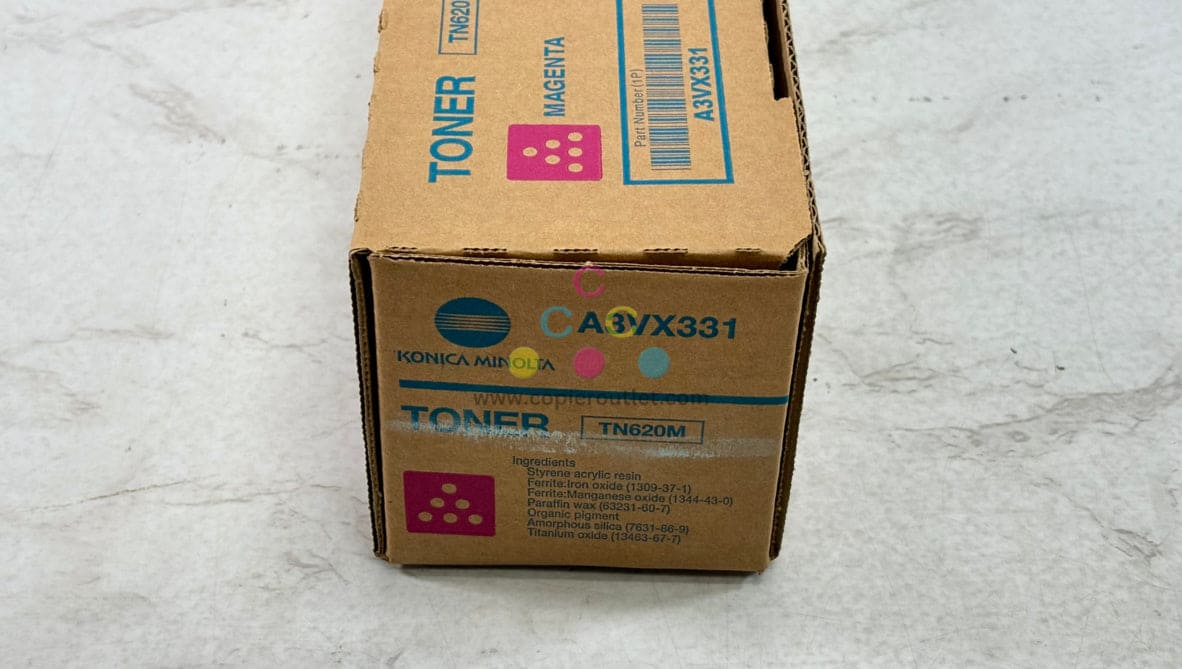 OEM Konica AccurioPress C2060L,C3070L Toner TN620M, A3VX331 (Water Stained Box)