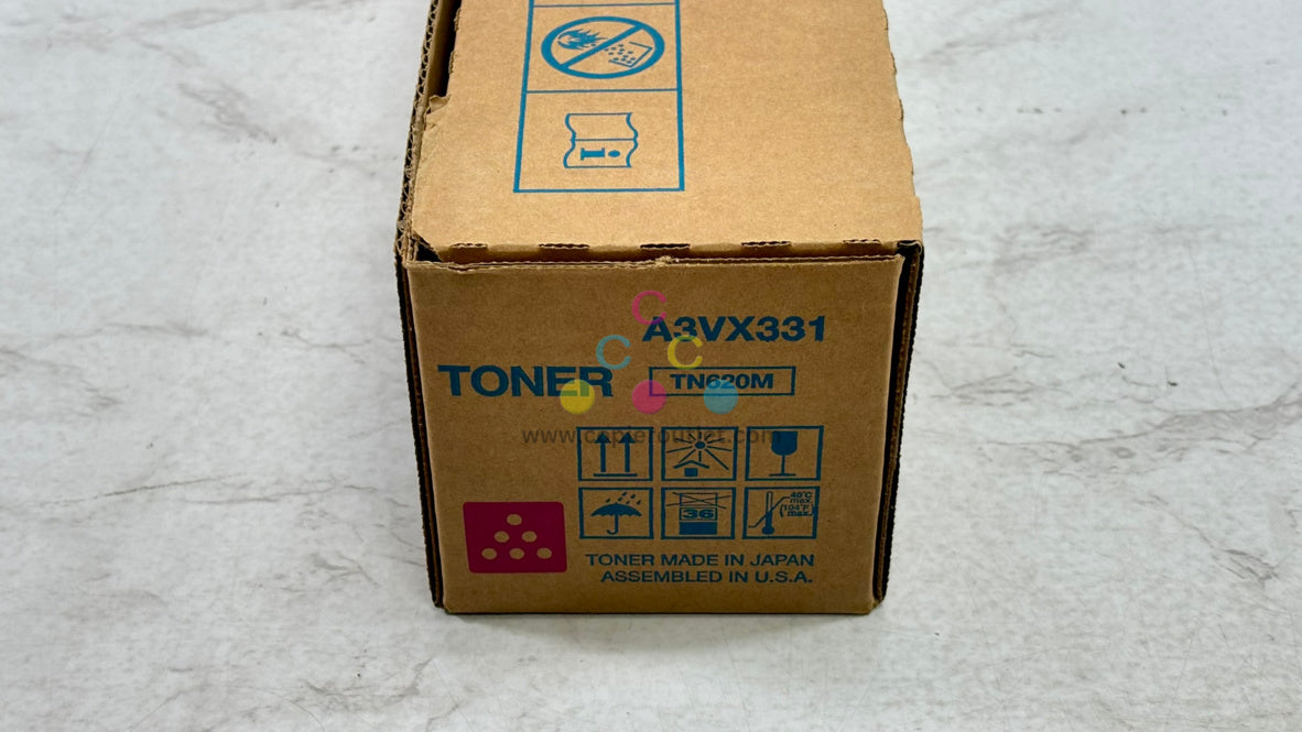 OEM Konica AccurioPress C2060L,C3070L Toner TN620M, A3VX331 (Water Stained Box)