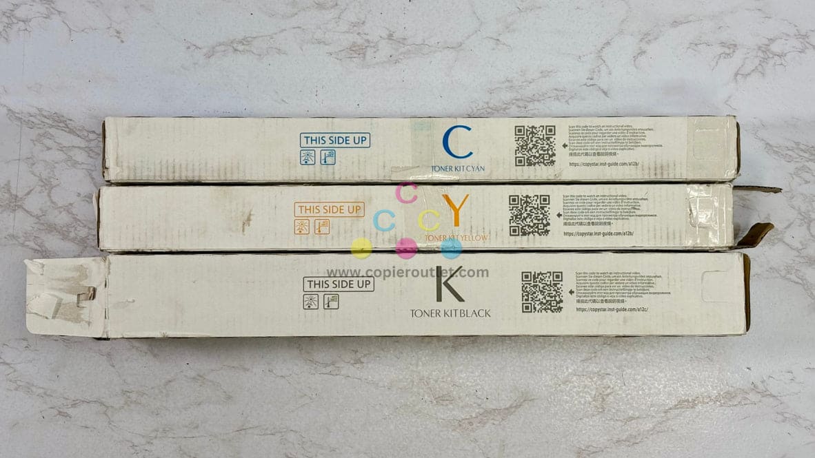 3 OEM Kyocera TASKalfa 5052ci,5053ci,6052ci,6053ci TK-8519 CYK Toner (Open Yel & Black)