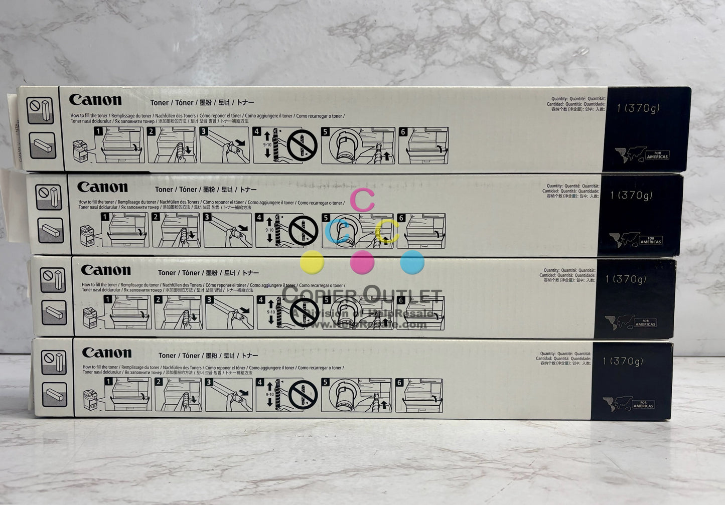 4 New Genuine Canon iR Adv C3926,C3930,C3935 MMYY Toners GPR-66(No Cyan & Black)