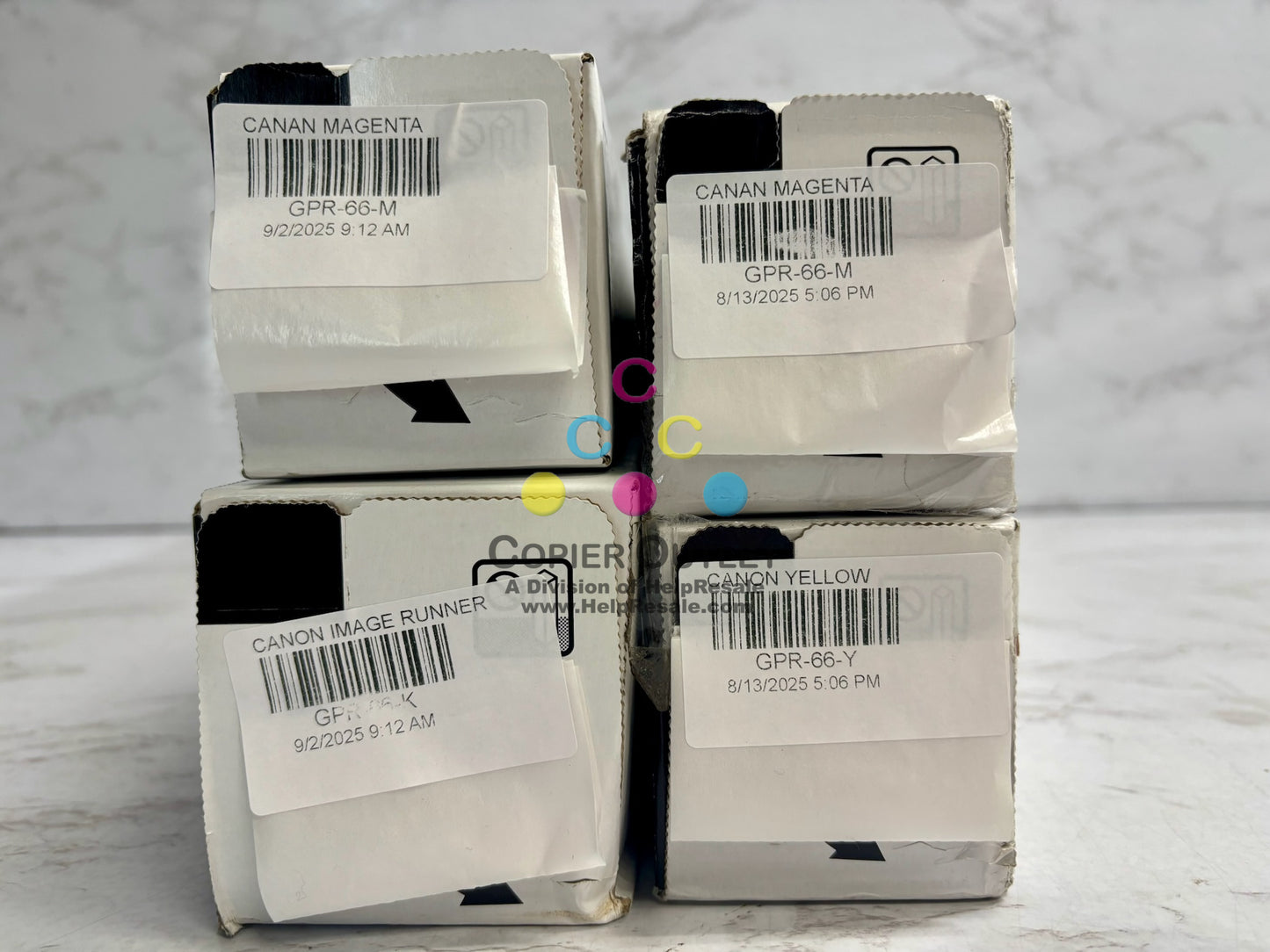 4 New Genuine Canon iR Adv C3926,C3930,C3935 MMYK Toners GPR-66(No Cyan)