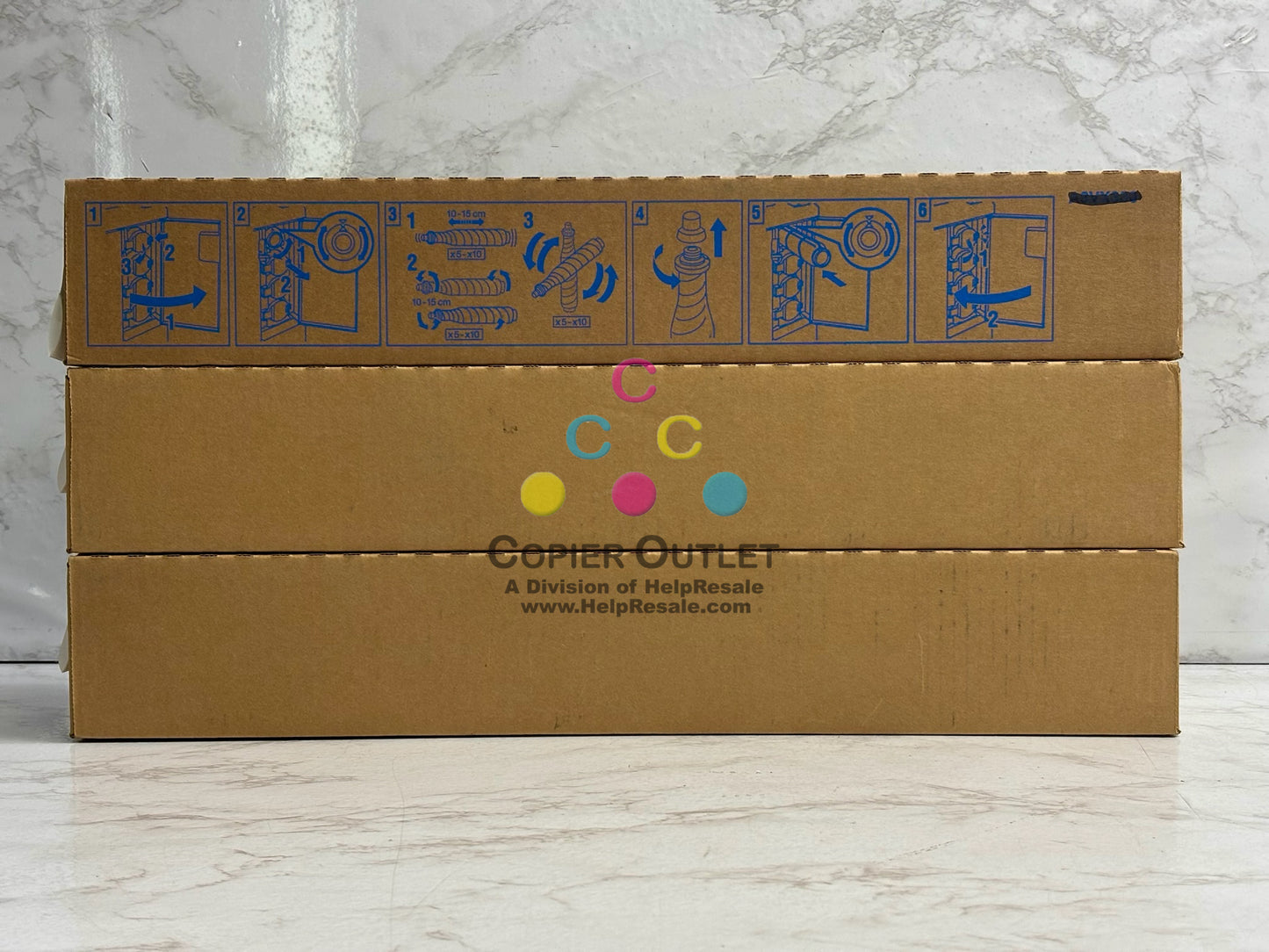 3 OEM Konica BH C1060,C1070 MYY Toner TN619EM,TN619EY(No Cyan & Black)