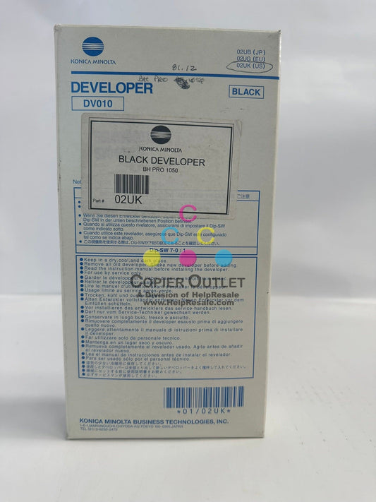 Open Genuine Konica Minolta DV010 Black Developer For Konica Minolta bizhub PRO 1050