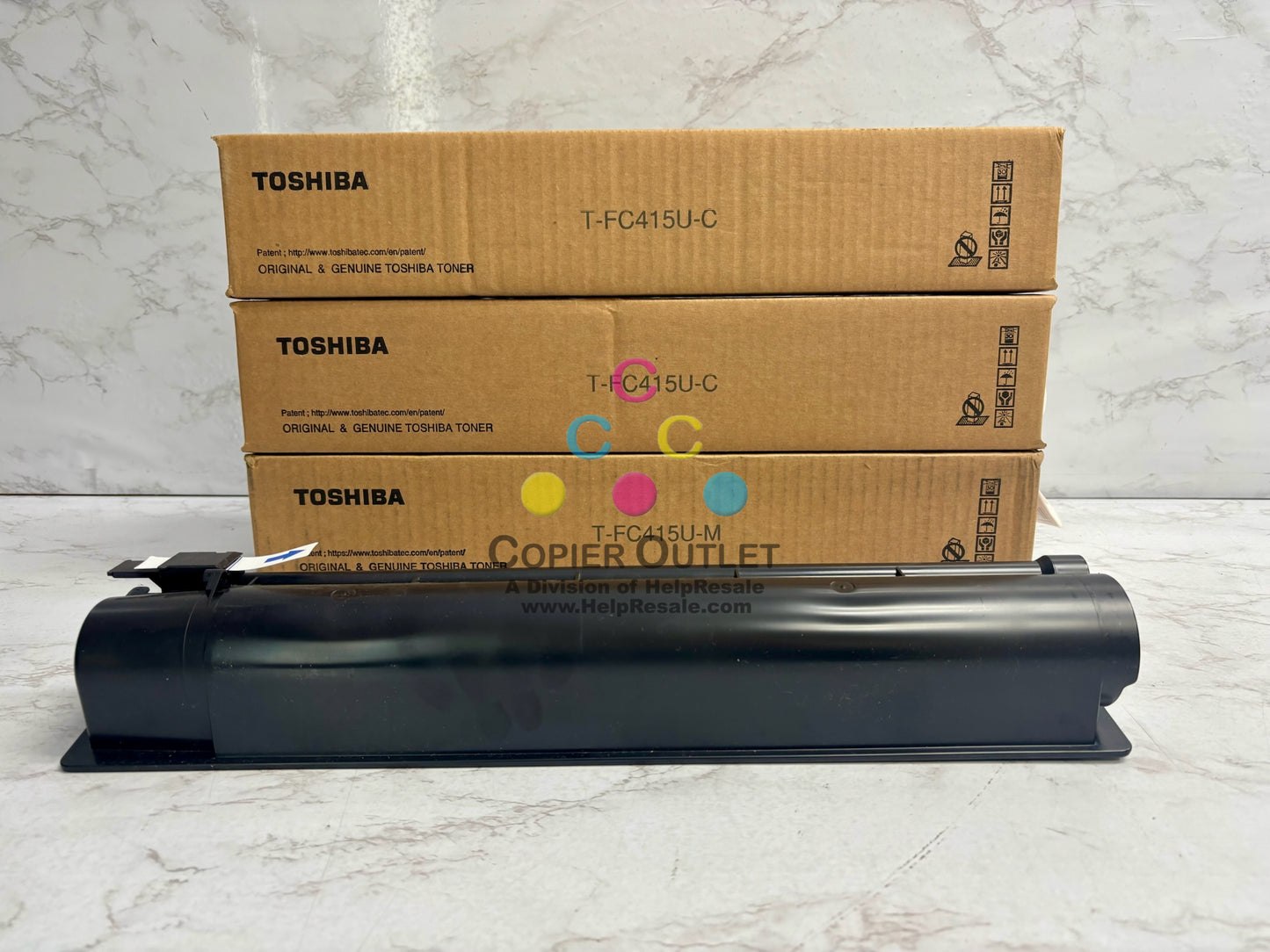 3 Open OEM Toshiba eStudio 2515AC,3015AC CCM Toner T-FC415U (No Yellow& Black)