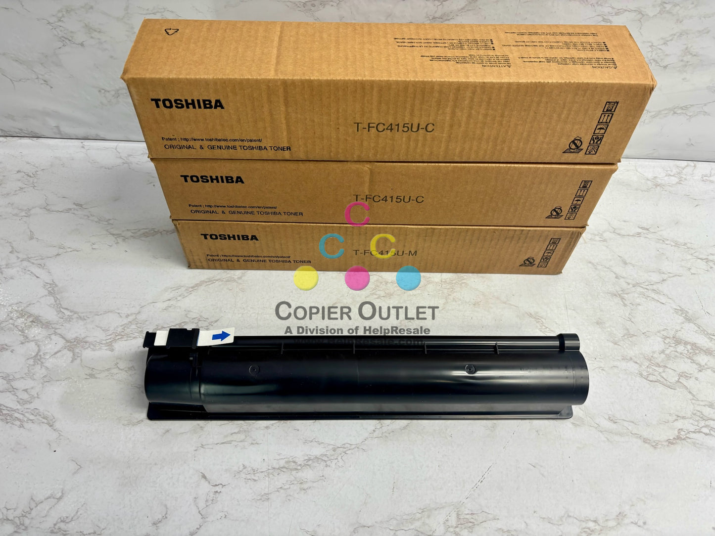 3 Open OEM Toshiba eStudio 2515AC,3015AC CCM Toner T-FC415U (No Yellow& Black)