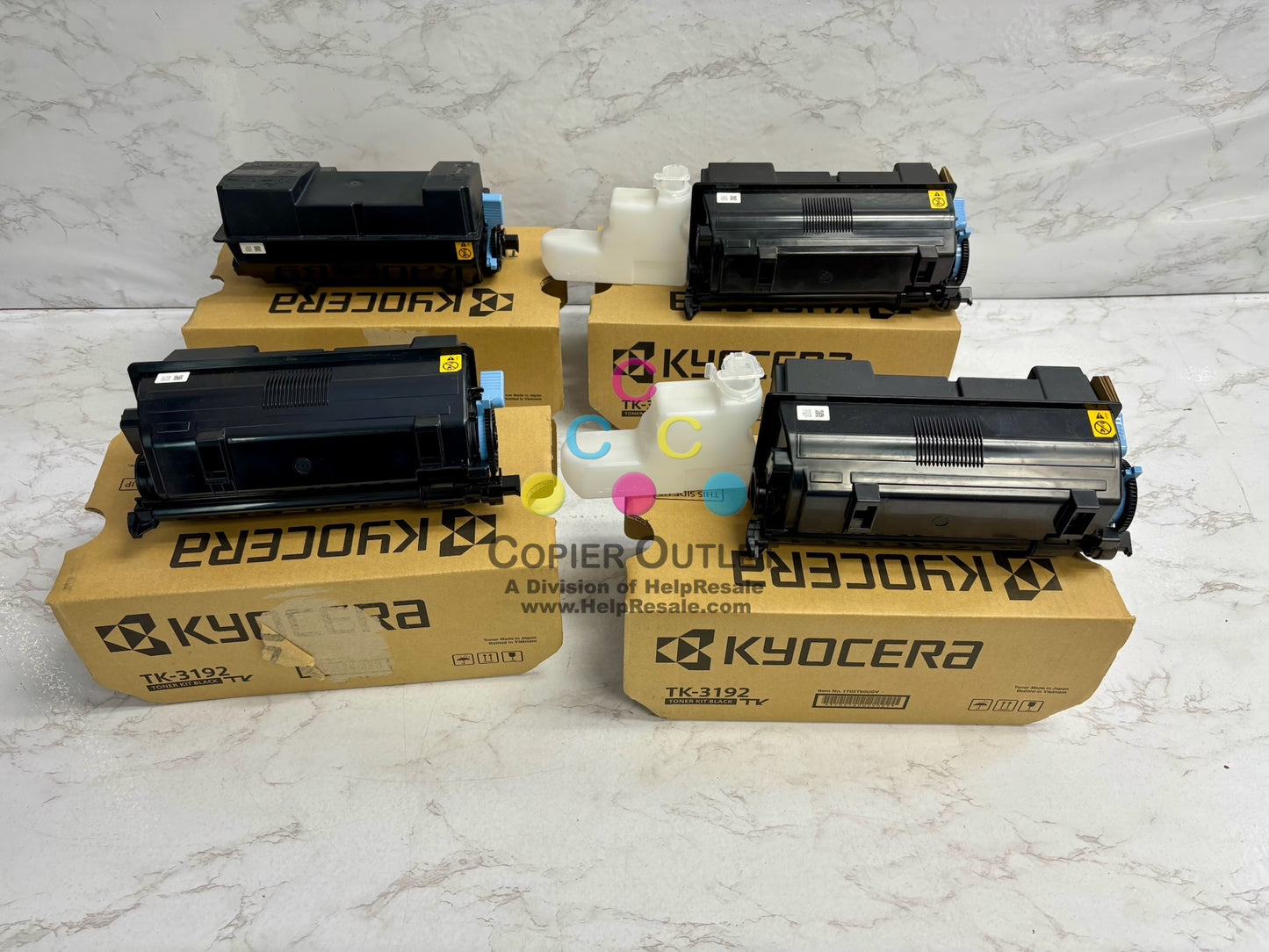 4 Open Genuine Kyocera ECOSYS M3660idn,M3860idn Black Toner Kit TK-3192