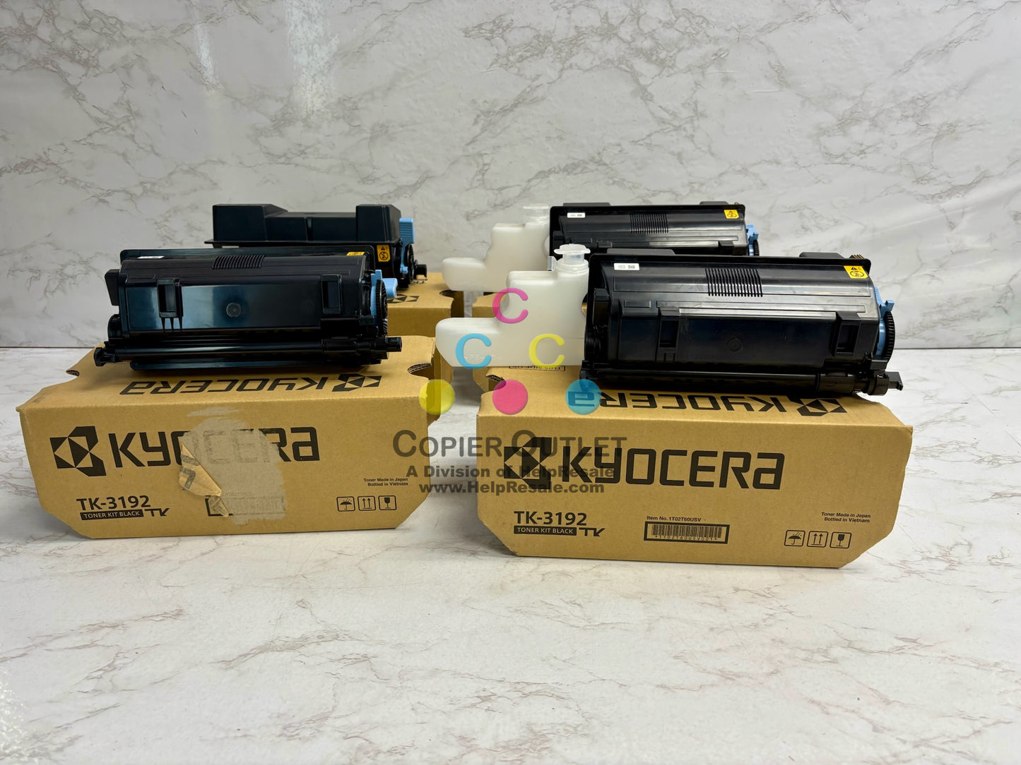 4 Open Genuine Kyocera ECOSYS M3660idn,M3860idn Black Toner Kit TK-3192