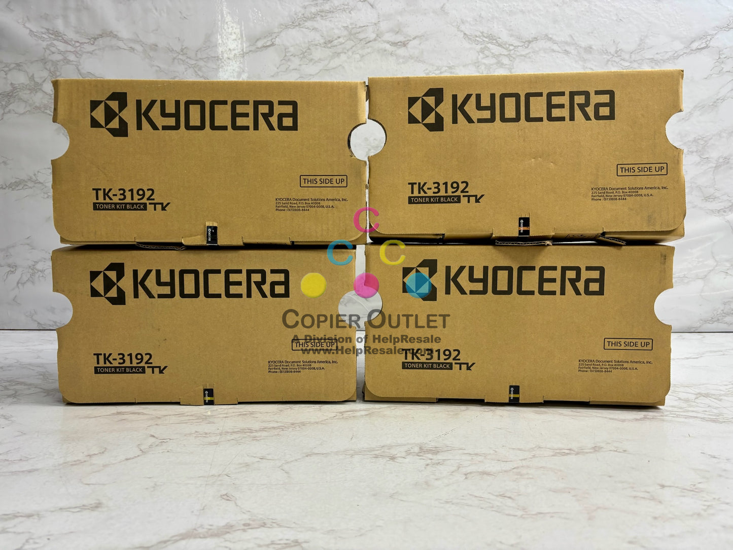 4 Open Genuine Kyocera ECOSYS M3660idn,M3860idn Black Toner Kit TK-3192