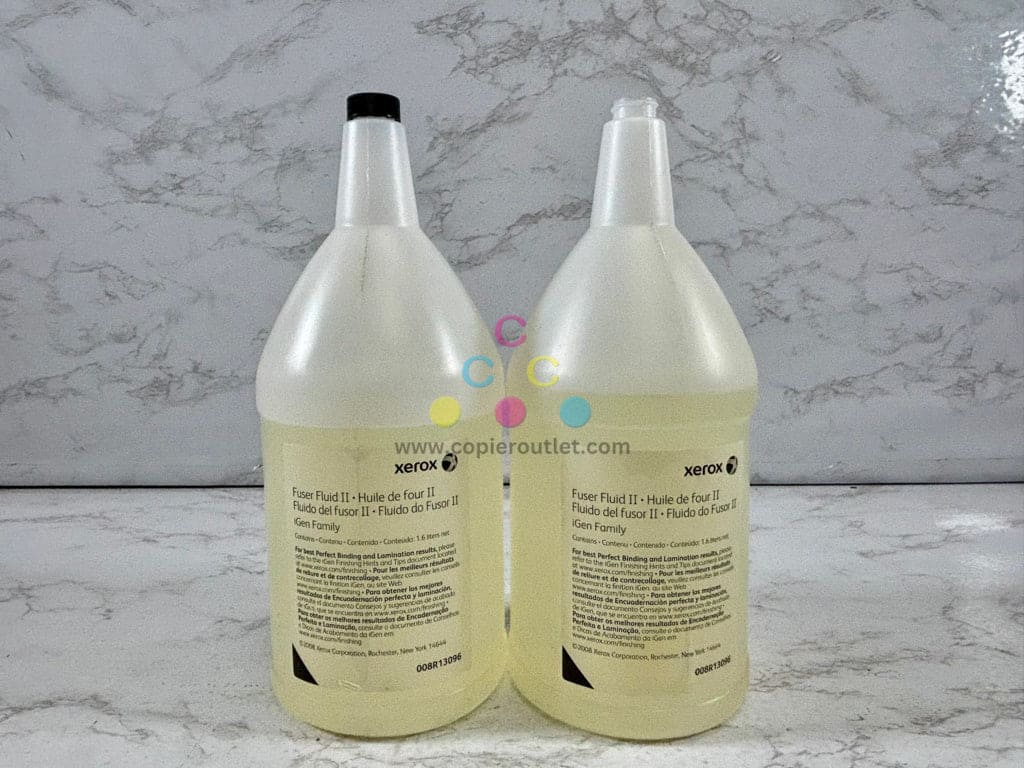 2 OEM Xerox iGen150,3,4,5 Fuser Fluid II 008R13096 (1 no cap & 1 slightly less)