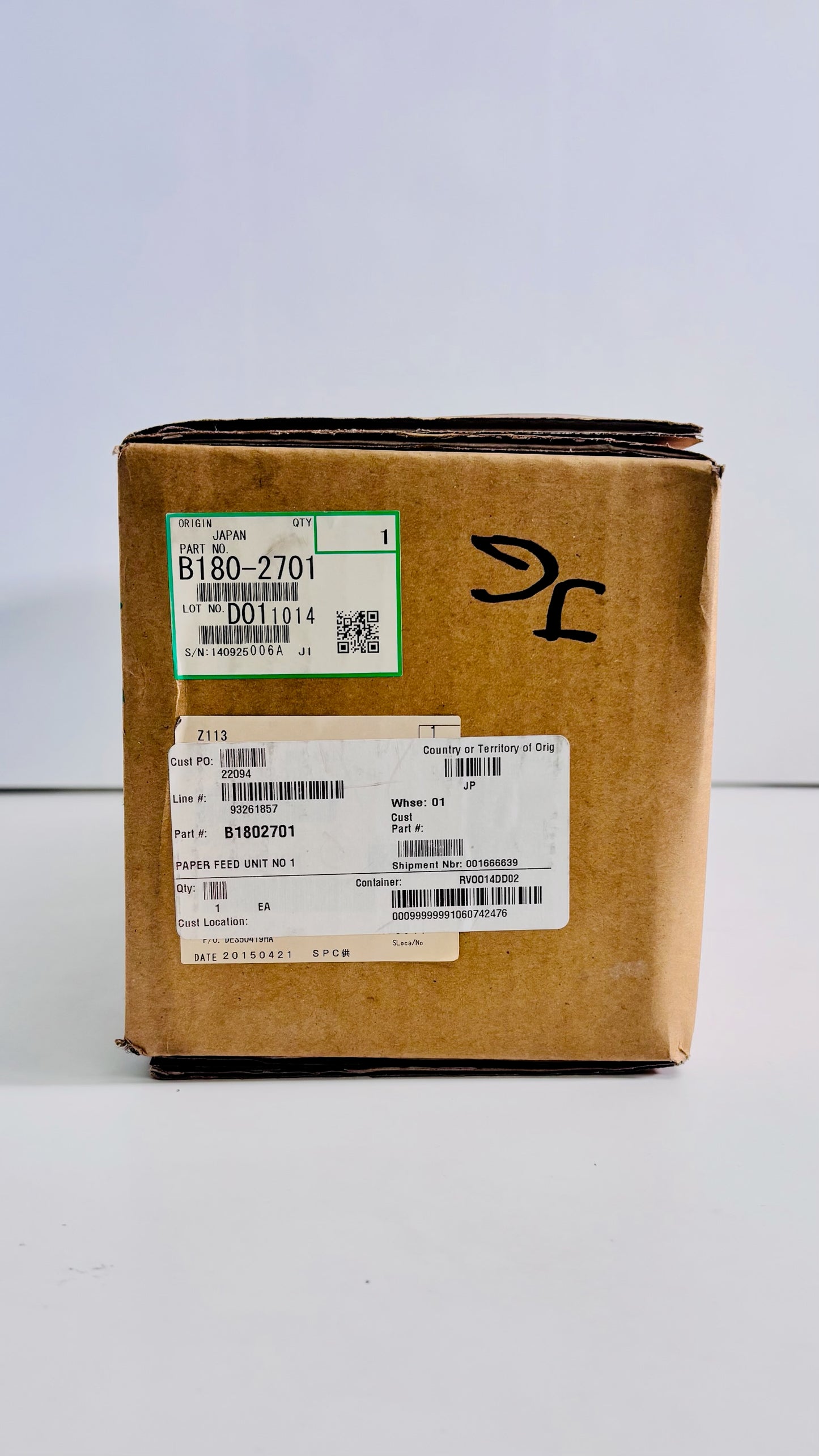 Genuine Ricoh Aficio CL7200, CL7300 Paper Feed No.1 Assembly B1802701, B108-2701